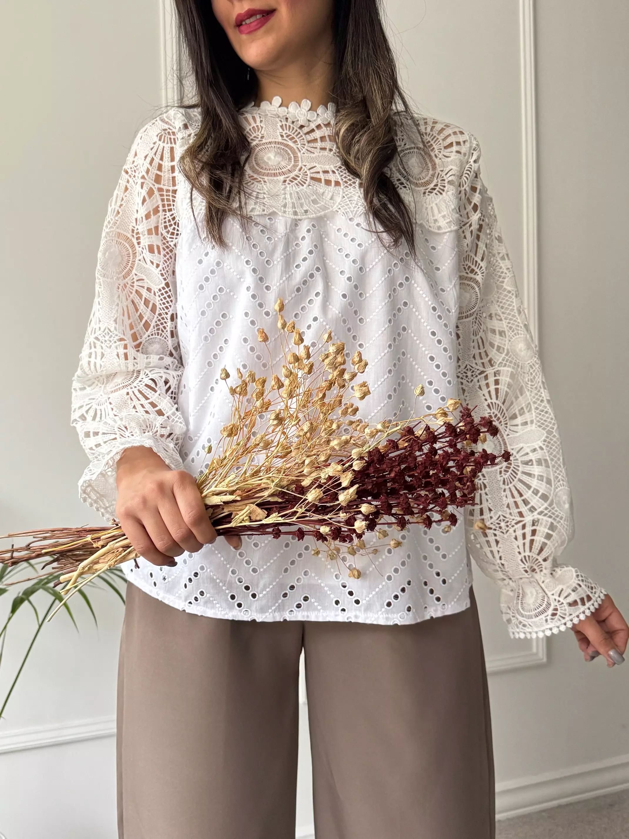 شومیز خامه دوزی گلسا